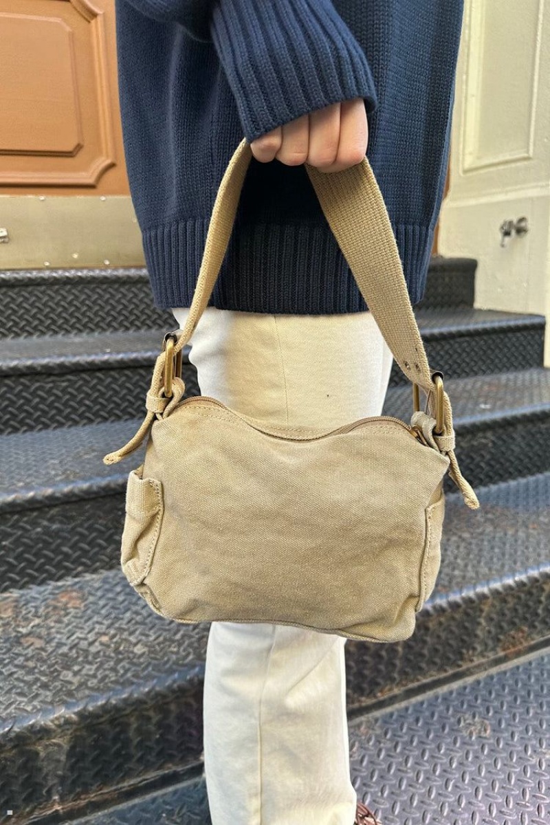 Sacs Brandy Melville Shoulder Beige | FQA-25722810